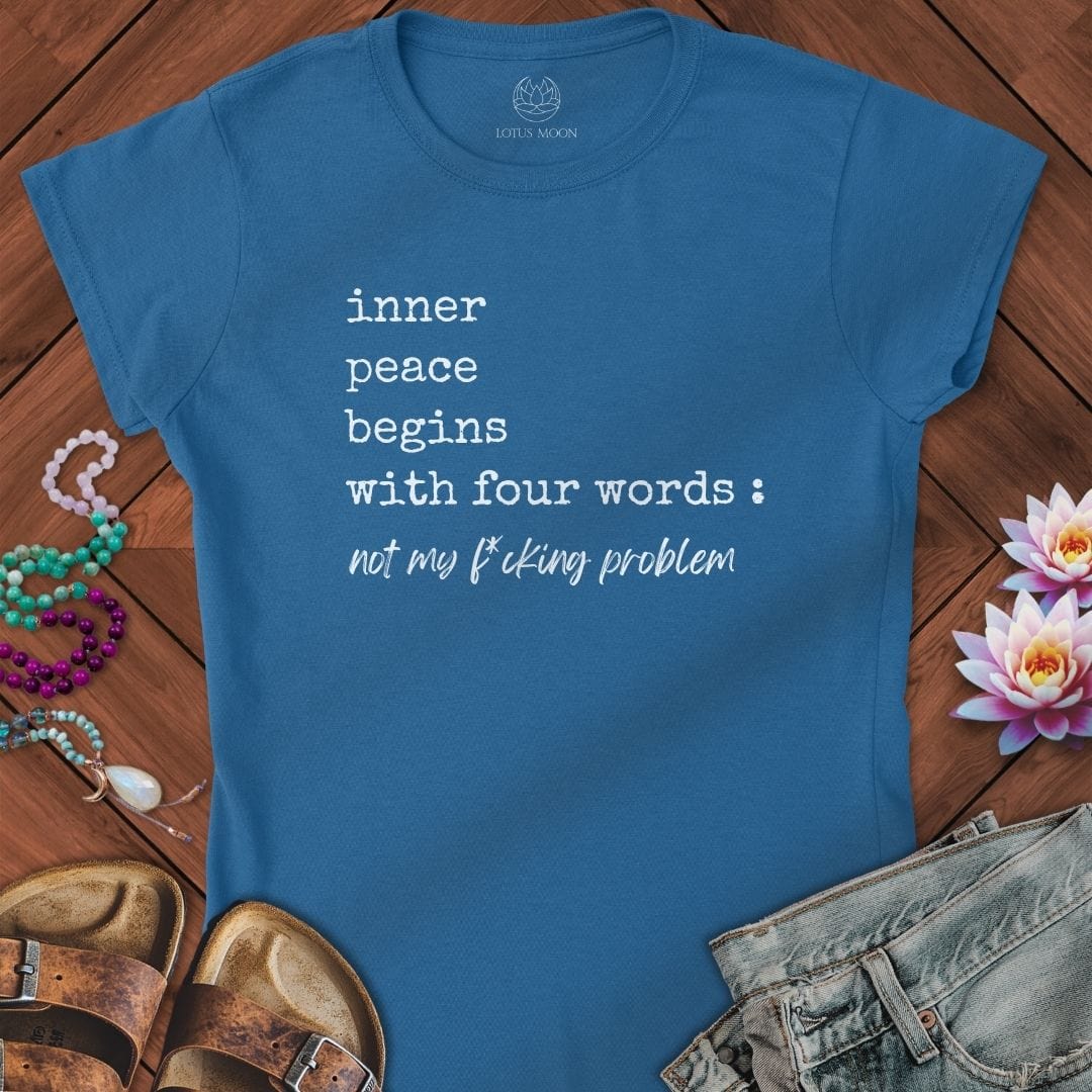 Inner Peace Fitted Tee Royal