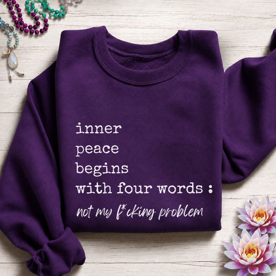 Inner Peace Sweatshirt Purple