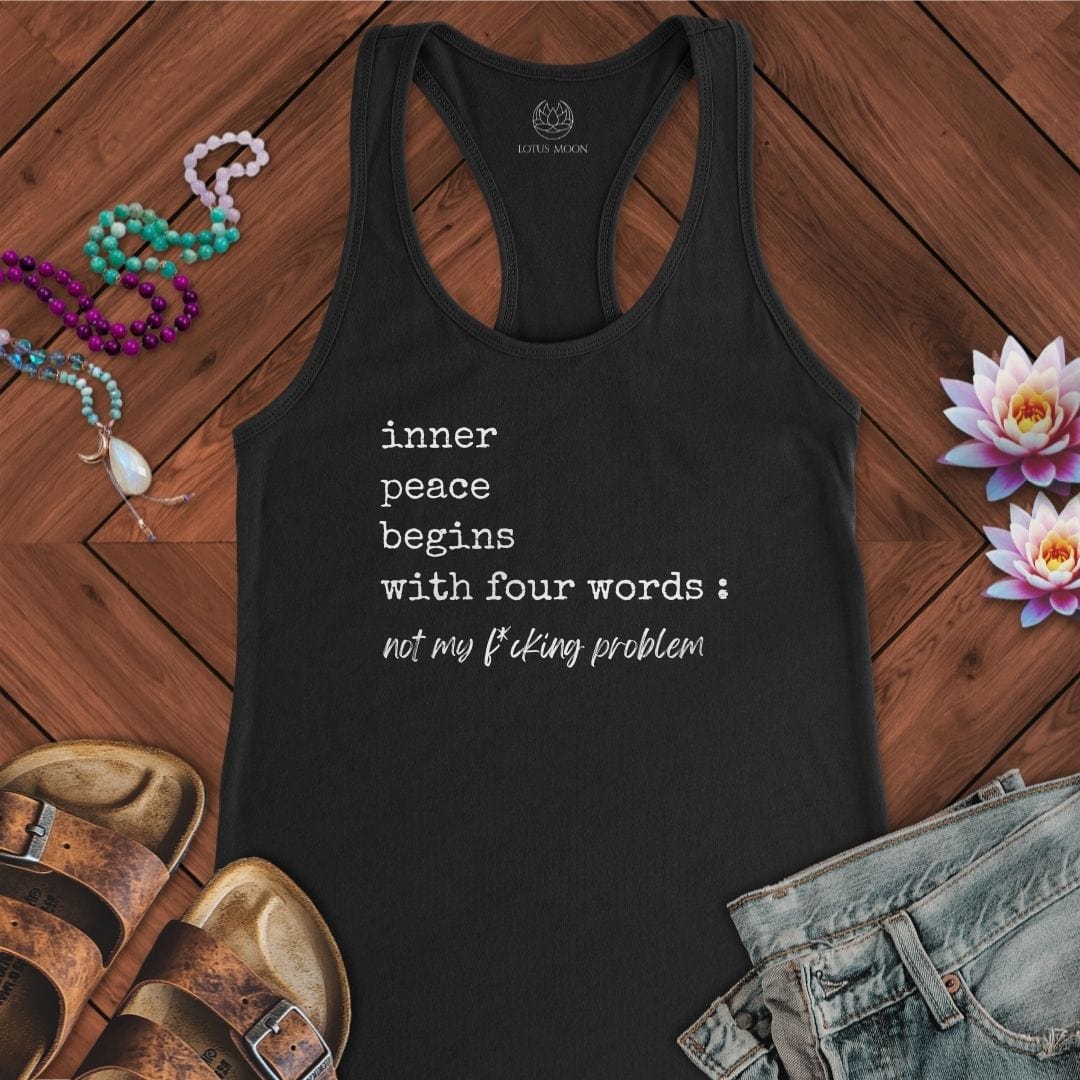 Inner Peace Tank Solid Black