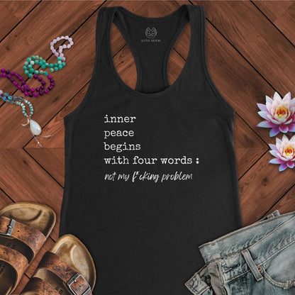 Inner Peace Tank Solid Black