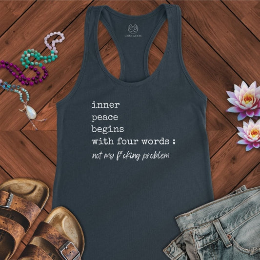 Inner Peace Tank Solid Indigo