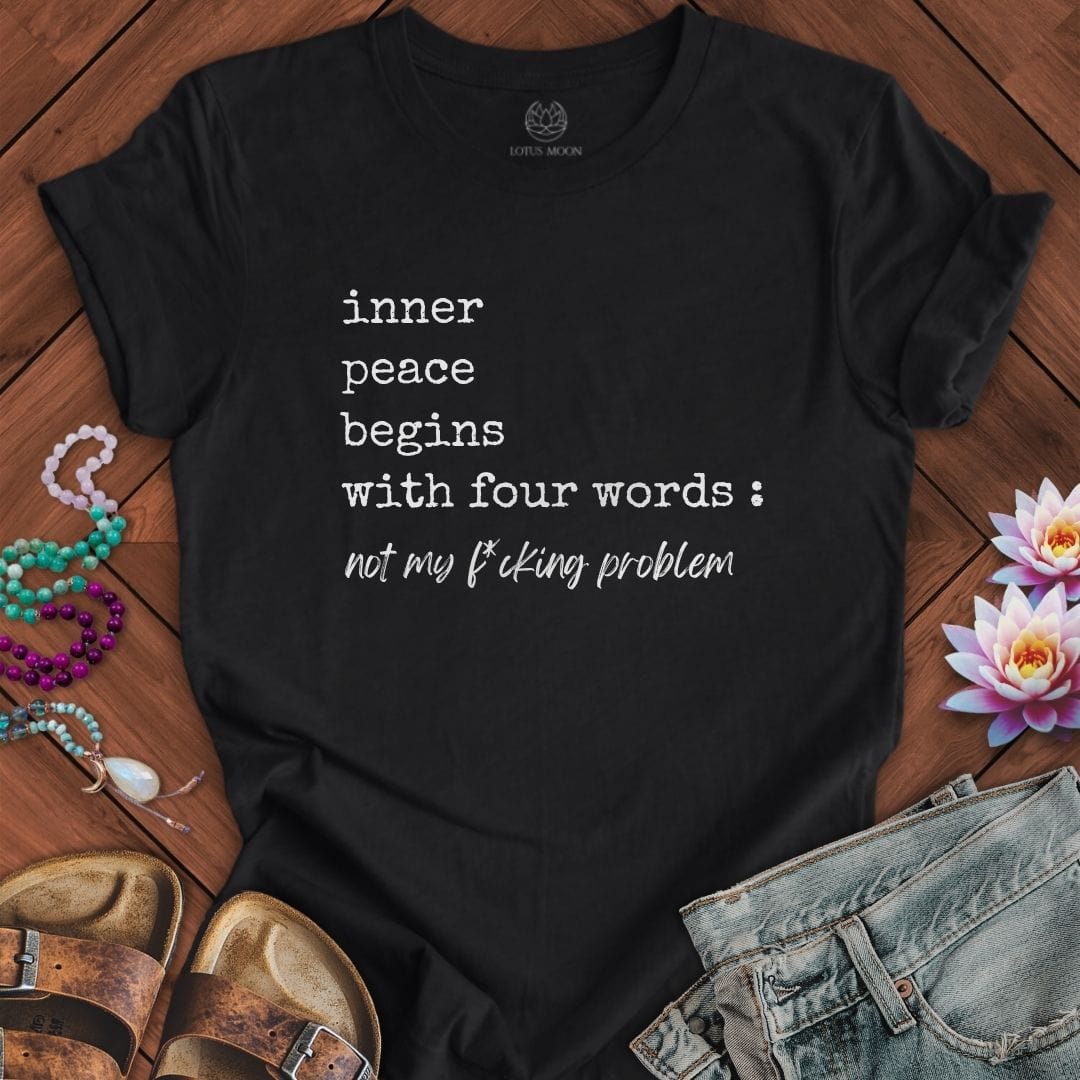 Inner Peace Tee Solid Black Blend