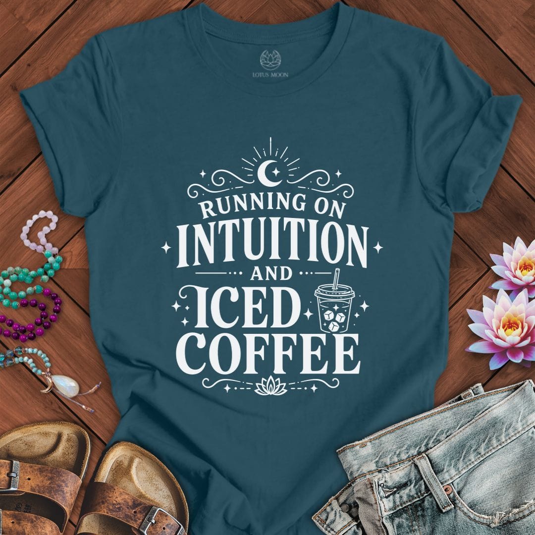 Intuition and Iced Coffee Tee Deep Teal
