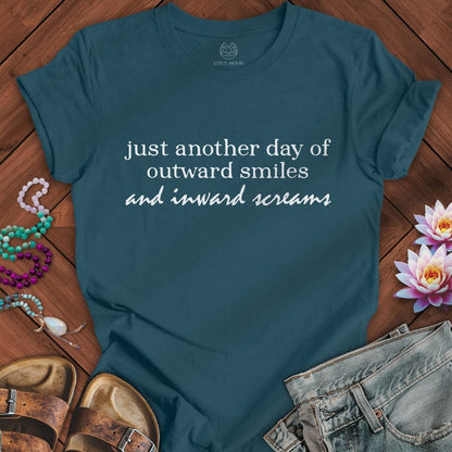 Printify T-Shirt Inward Screams Tee Deep Teal / S