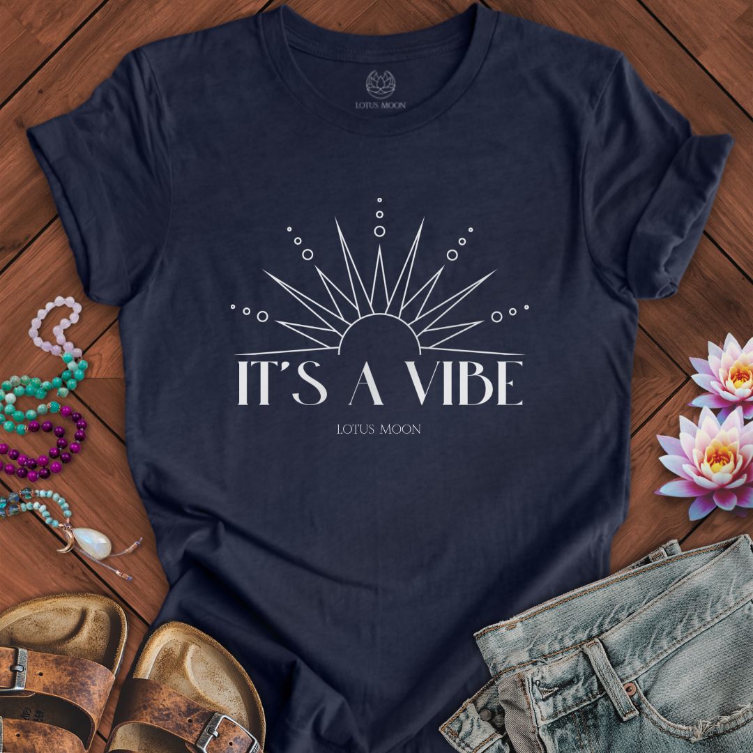 It's A Vibe Tee Heather Midnight Navy