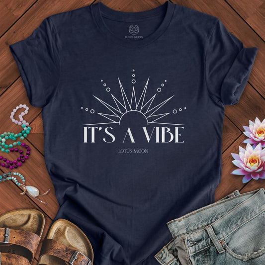 It's A Vibe Tee Heather Midnight Navy
