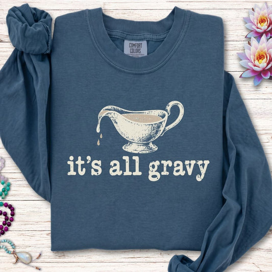 It's All Gravy Long Sleeve Tee Midnight