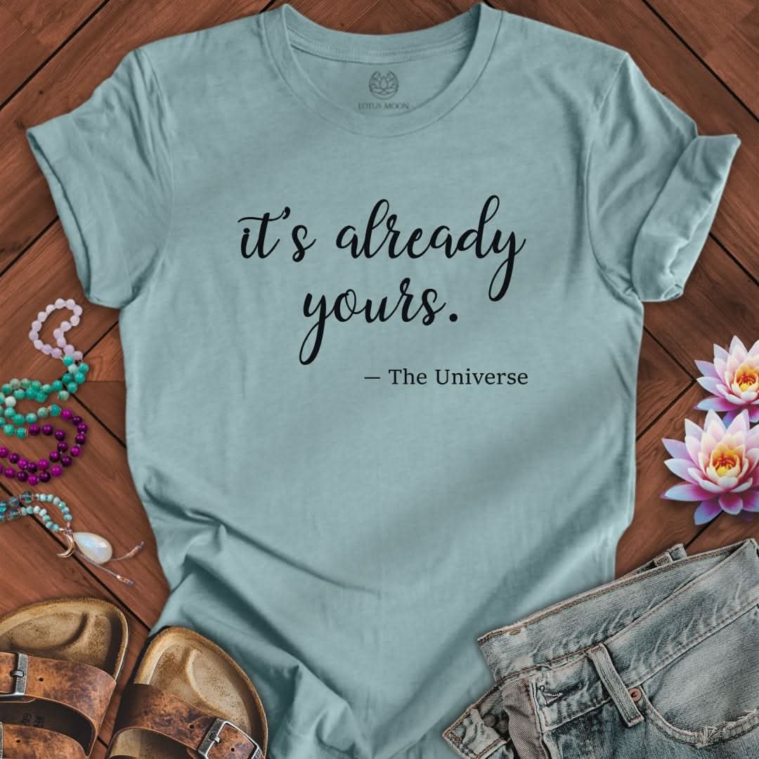 It's Already Yours Tee Heather Blue Lagoon