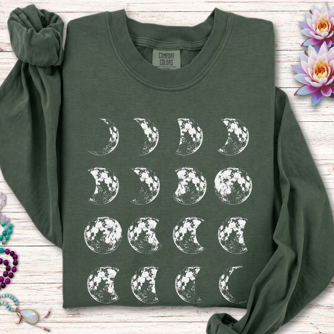 Printify Long-sleeve It's Just A Phase Long Sleeve Tee Hemp / S