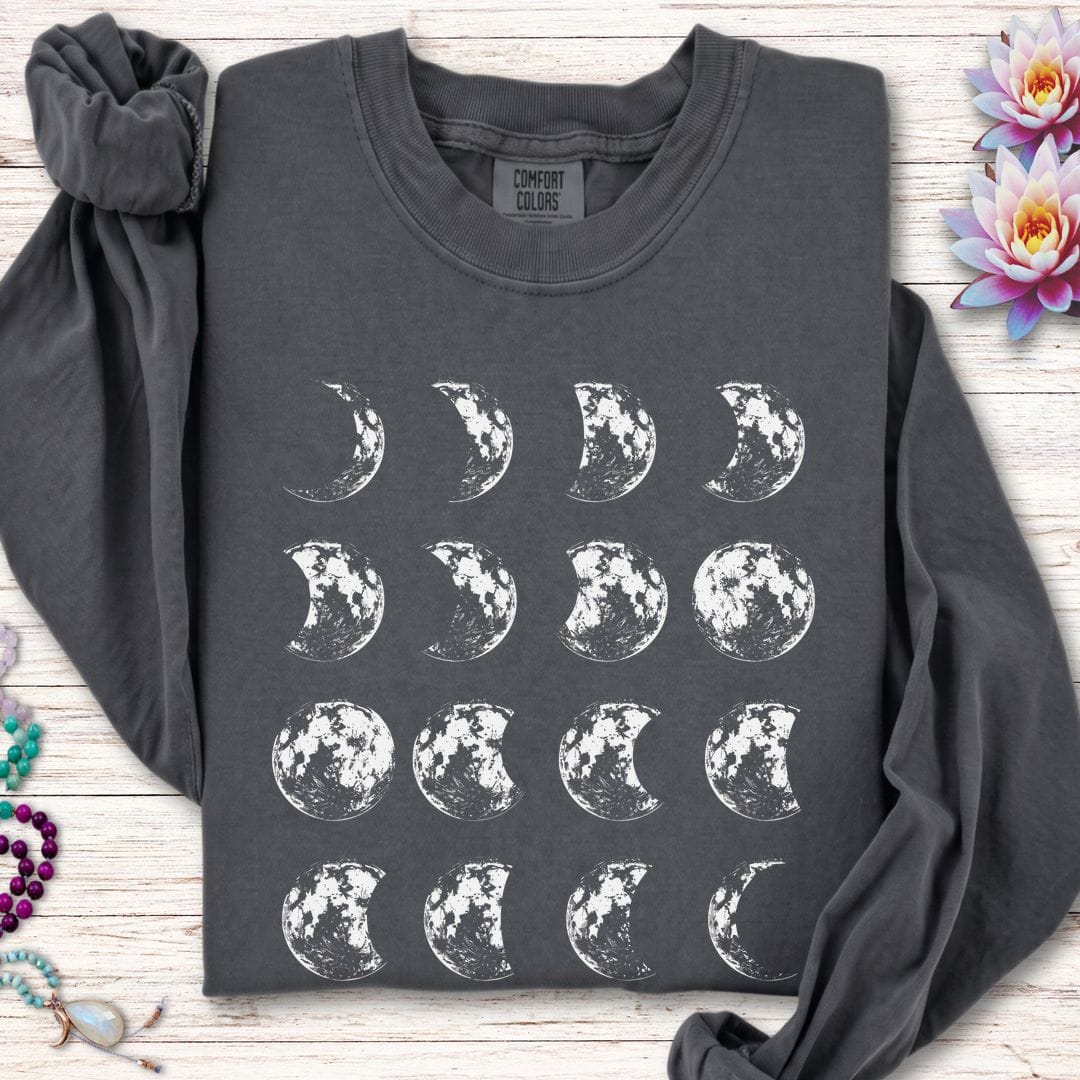Printify Long-sleeve It's Just A Phase Long Sleeve Tee Pepper / S