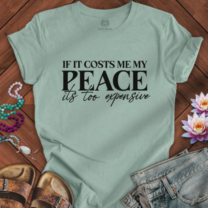 Its Too Expensive Tee Dusty Blue