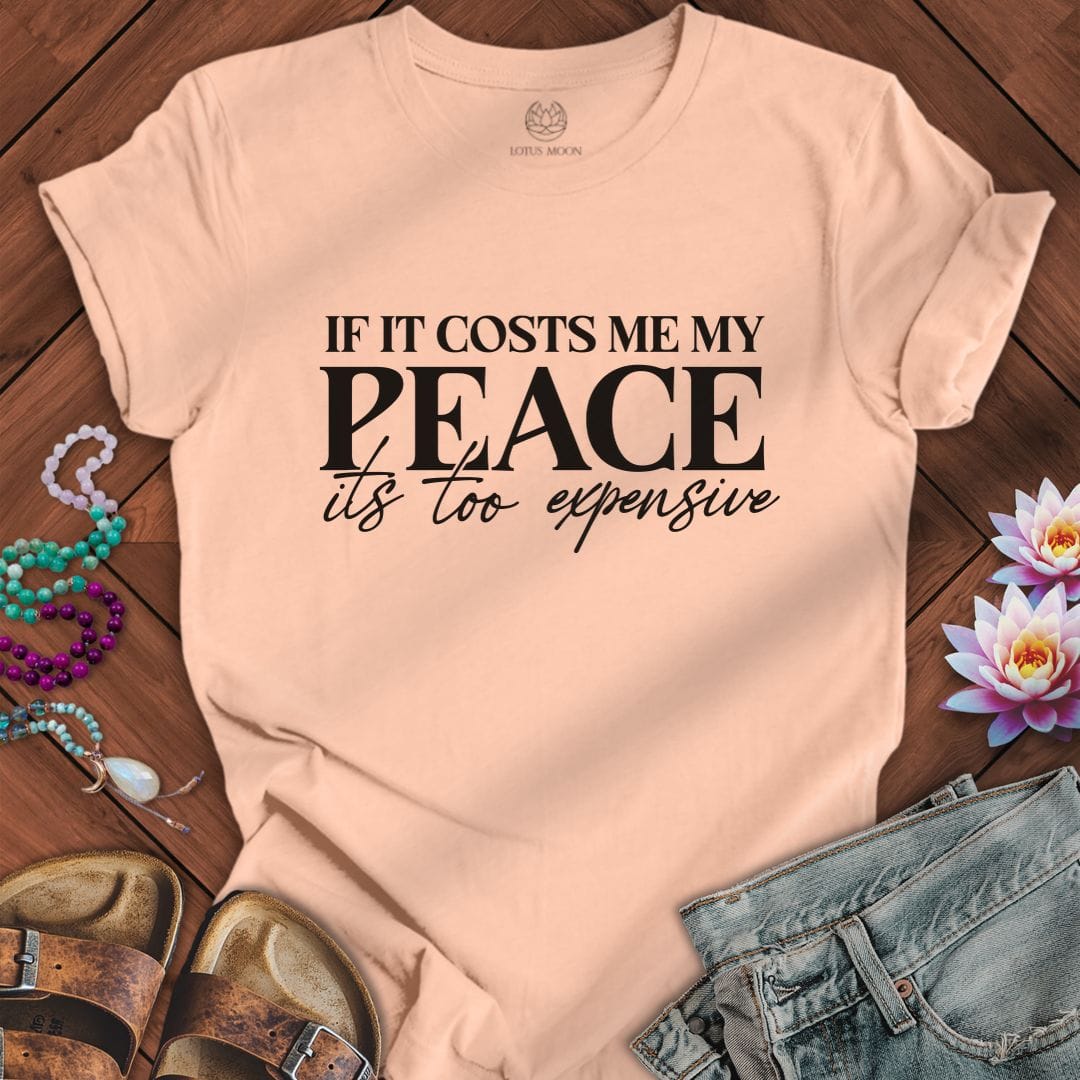 Its Too Expensive Tee Peach