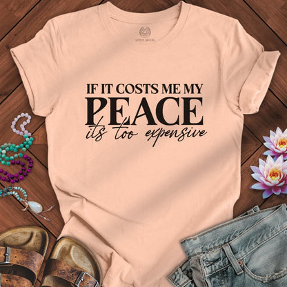 Its Too Expensive Tee Peach