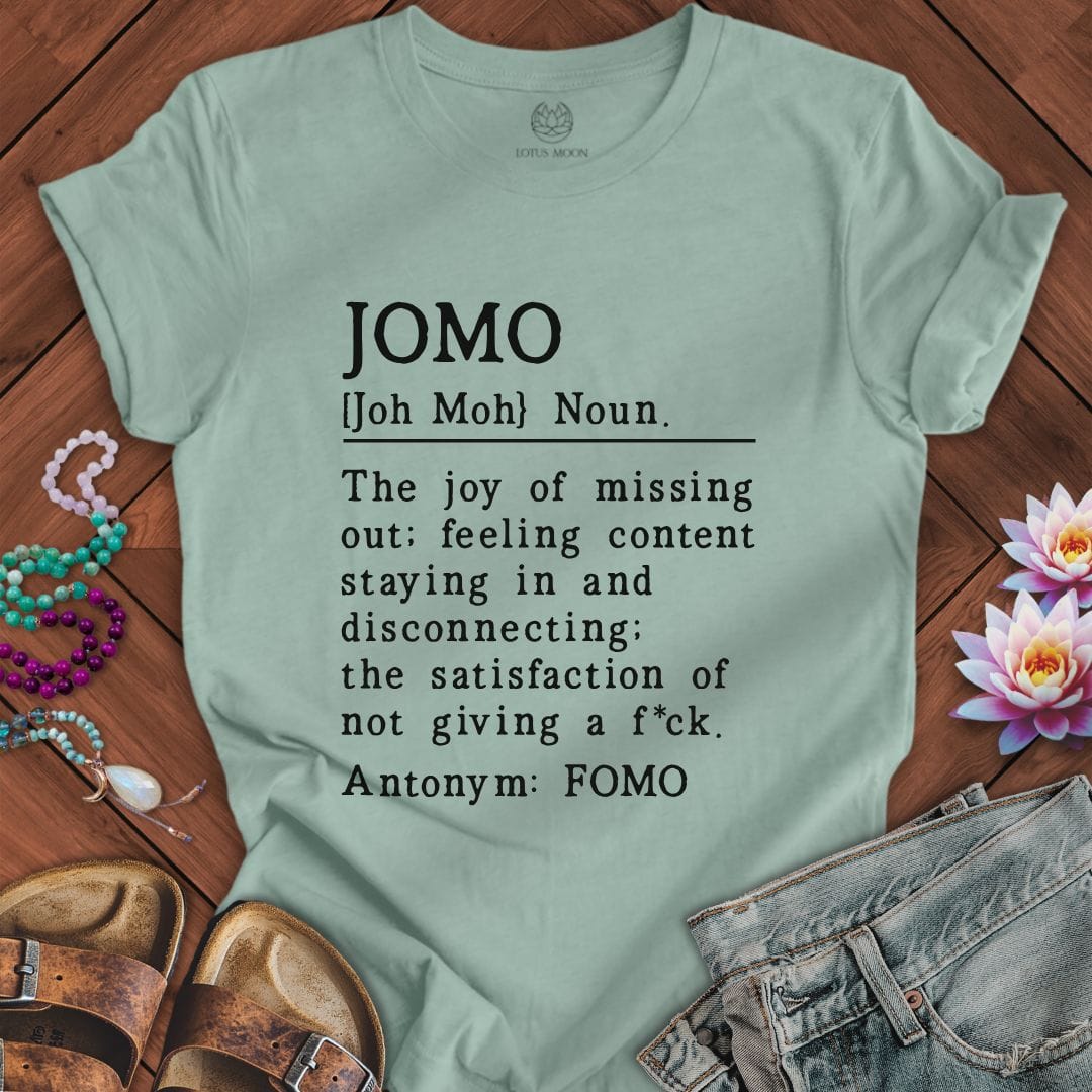 JOMO Tee Dusty Blue
