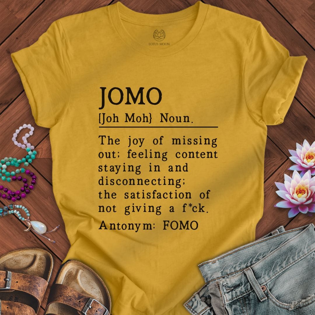 JOMO Tee Heather Mustard