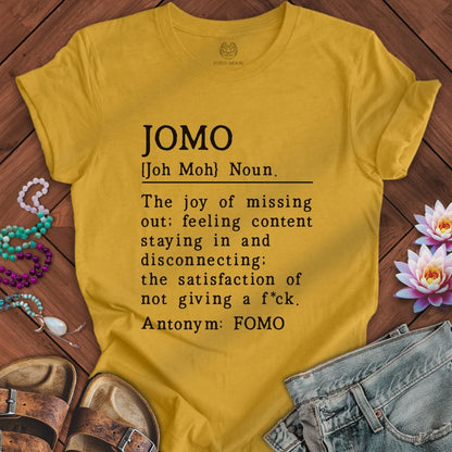 JOMO Tee Heather Mustard
