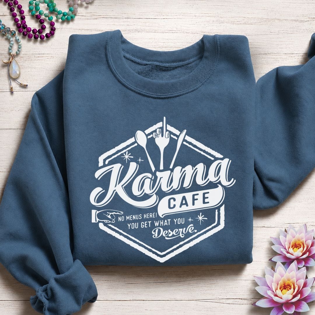 Karma Cafe Sweatshirt Indigo Blue
