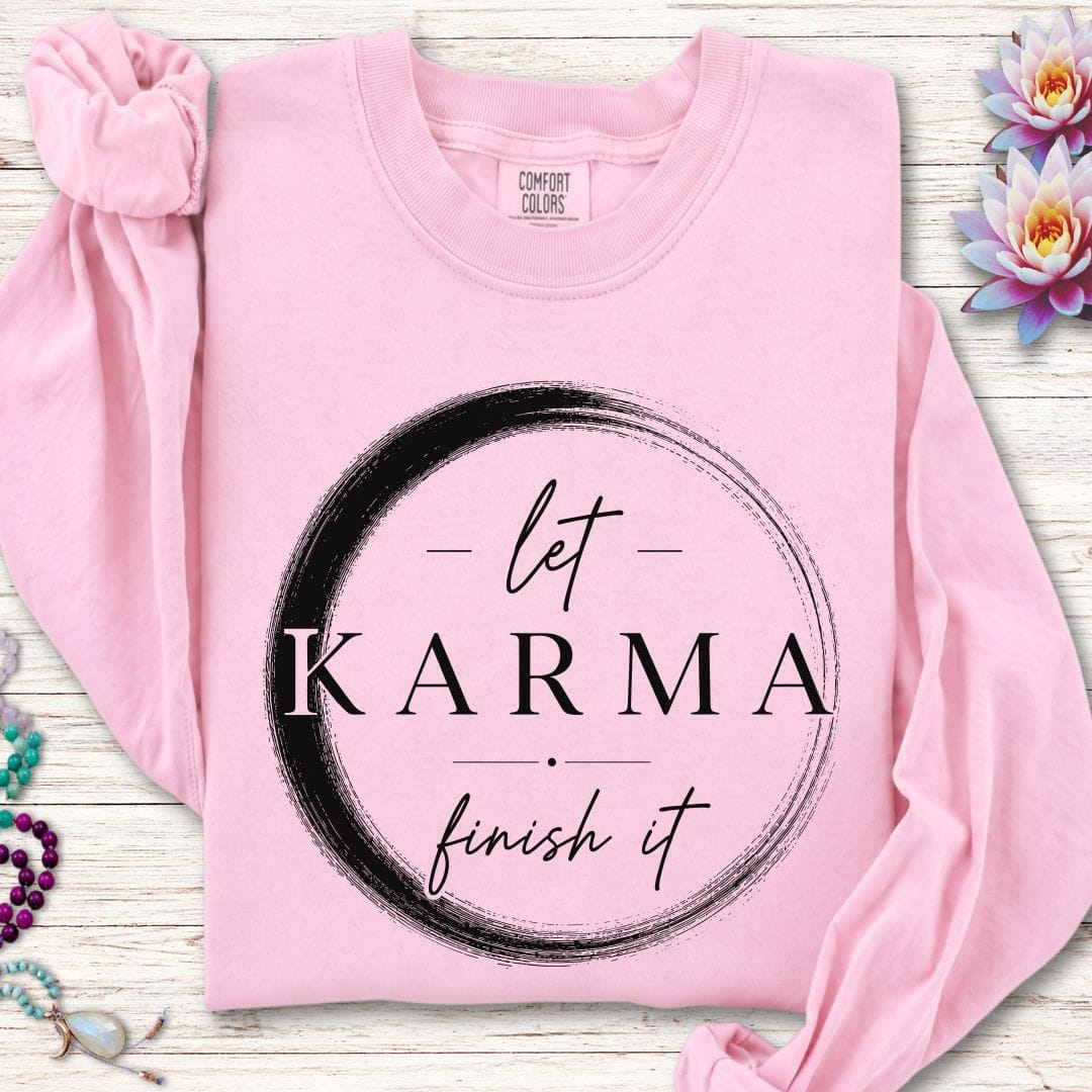 Printify Long-sleeve Karma Enso Long Sleeve Tee Blossom / S