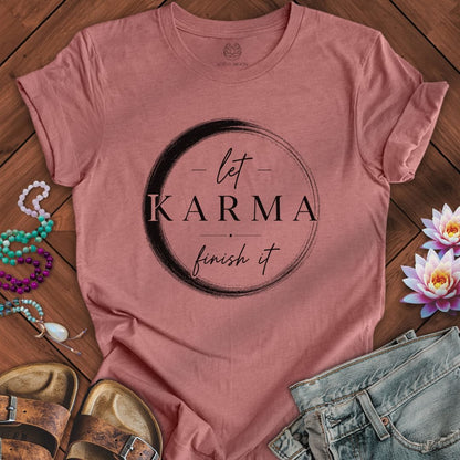Karma Enso Tee Heather Mauve