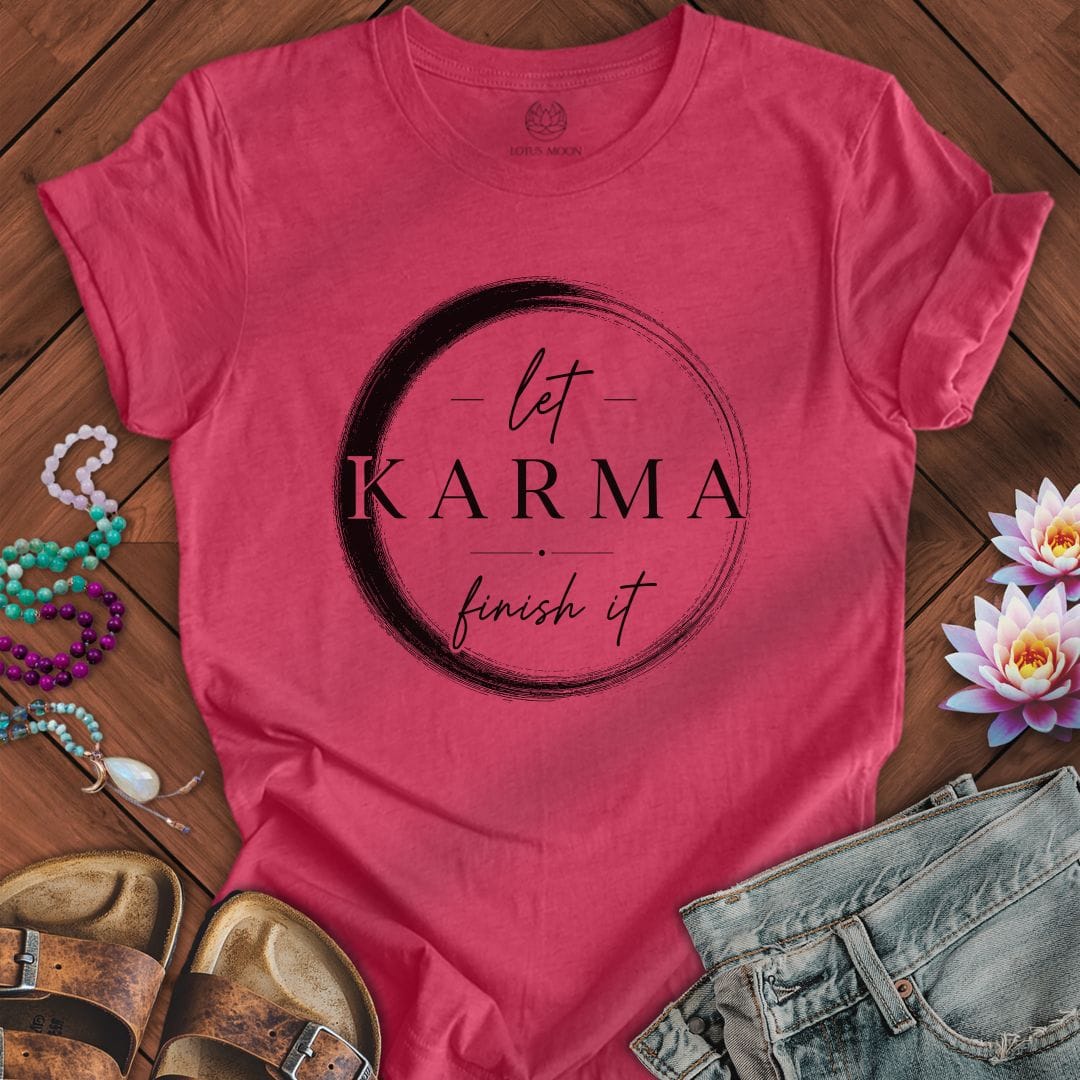Karma Enso Tee Heather Raspberry