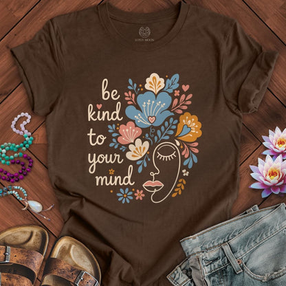 Printify T-Shirt Kind Mind Tee Heather Brown / S