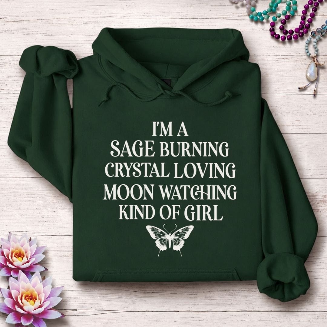 Printify Hoodie Kind Of Girl Hoodie Forest Green / S