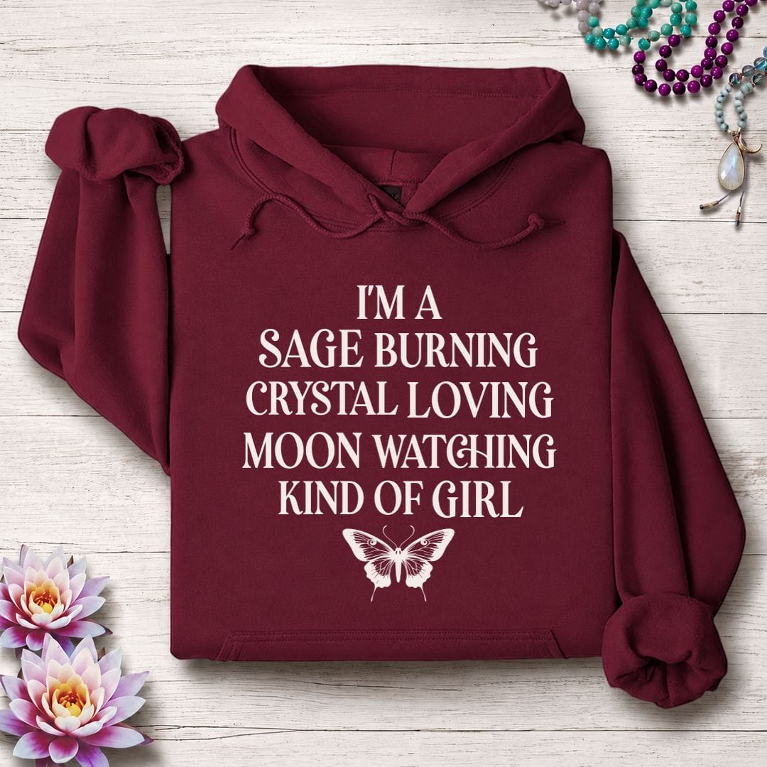 Printify Hoodie Kind Of Girl Hoodie Maroon / S