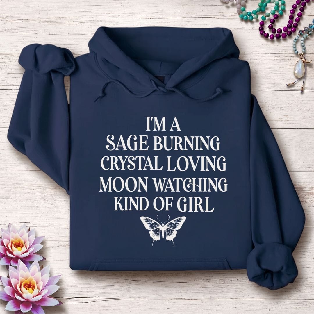Printify Hoodie Kind Of Girl Hoodie Navy / S