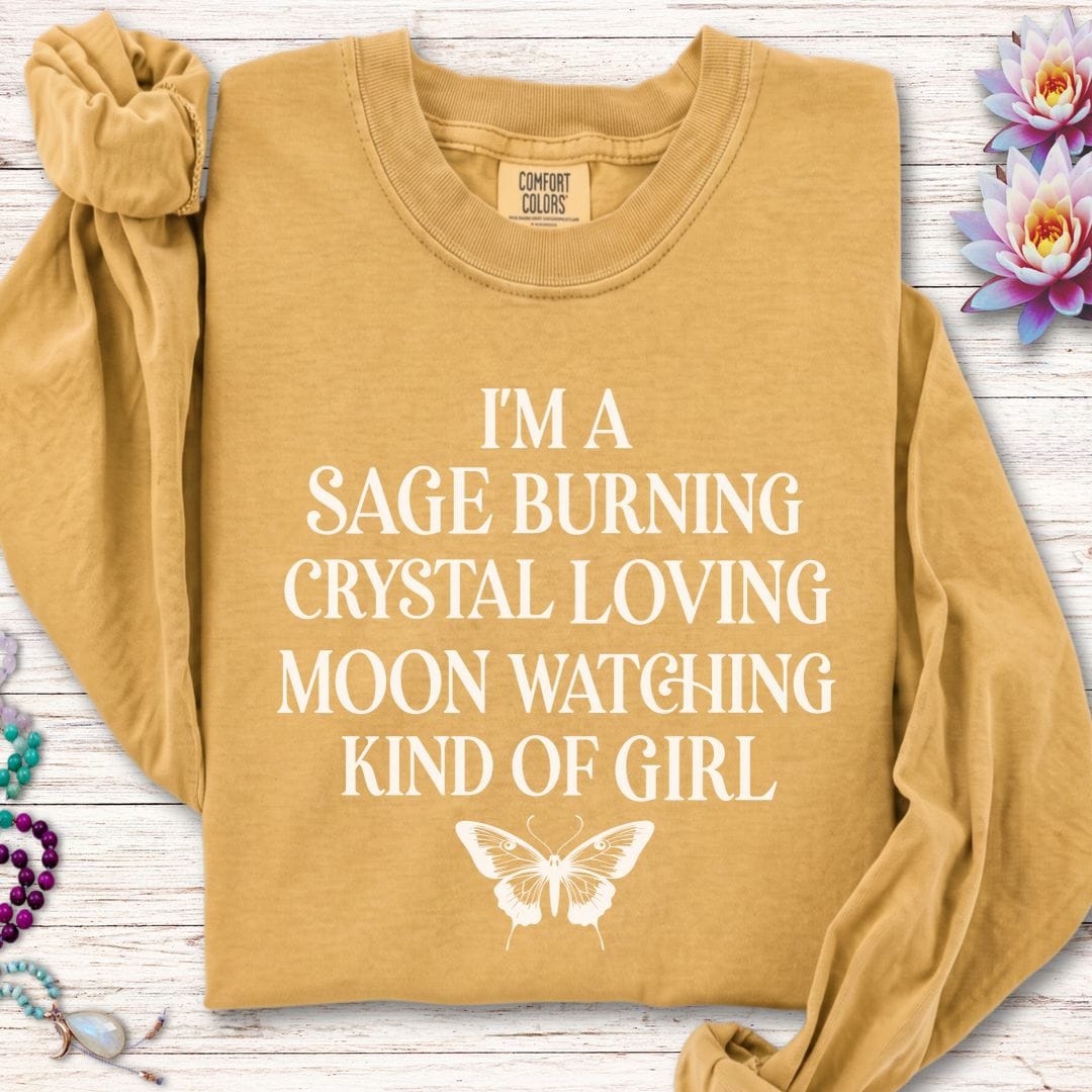 Printify Long-sleeve Kind Of Girl Long Sleeve Tee Mustard / S