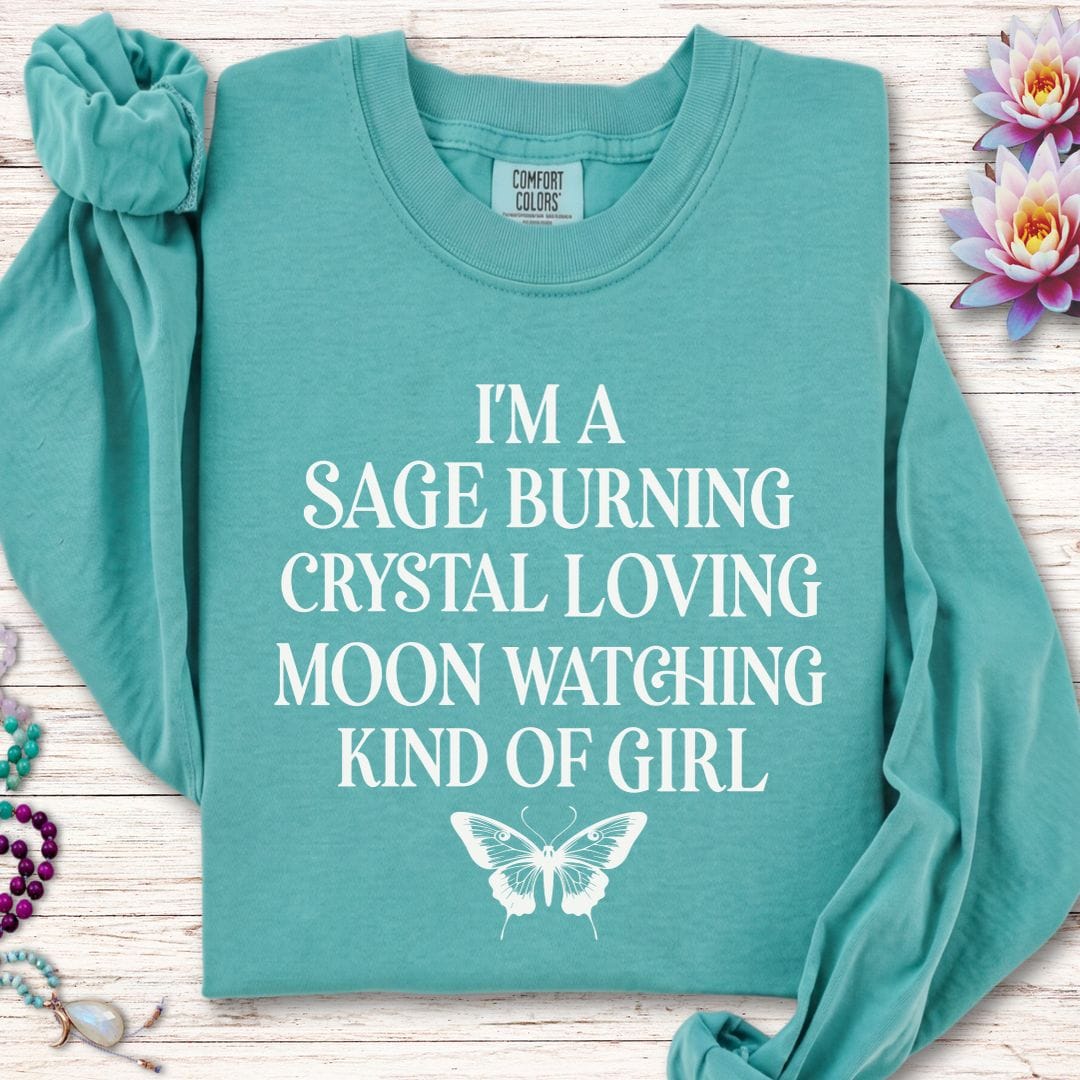 Printify Long-sleeve Kind Of Girl Long Sleeve Tee Seafoam / S