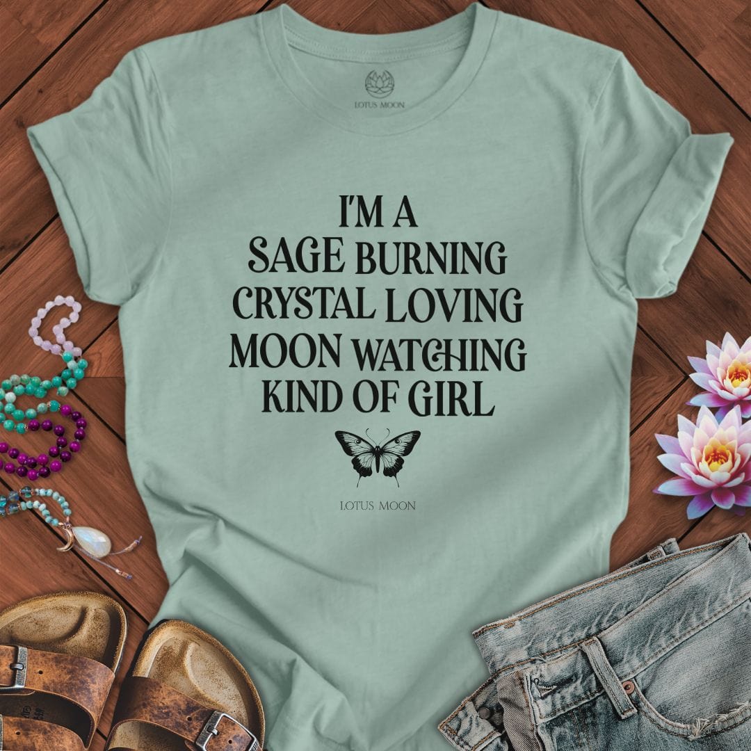 Kind of Girl Tee Dusty Blue