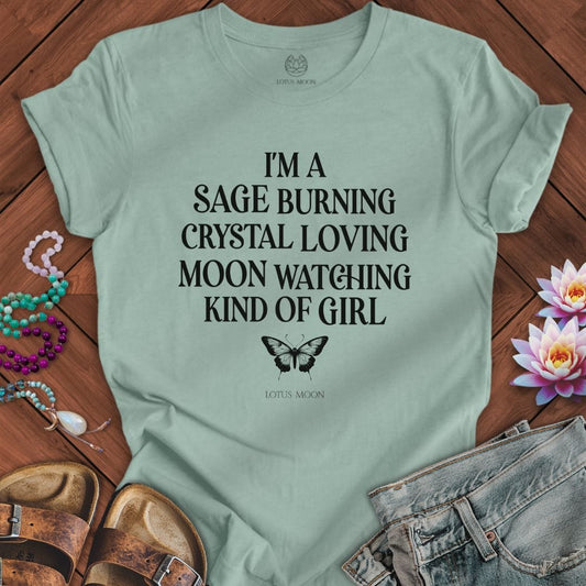 Kind of Girl Tee Dusty Blue