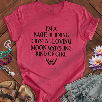 Kind of Girl Tee Heather Raspberry