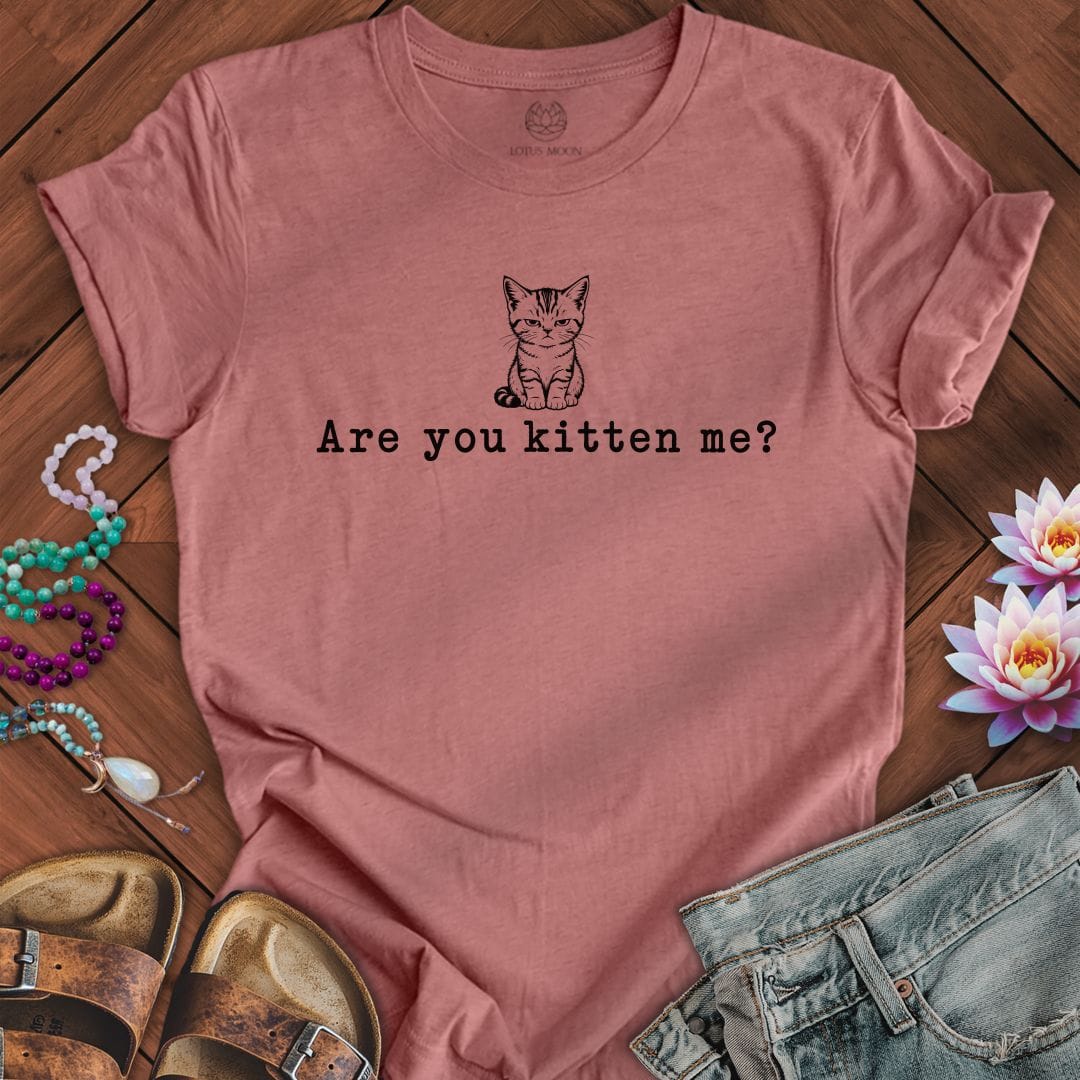 Kitten Me Tee Heather Mauve