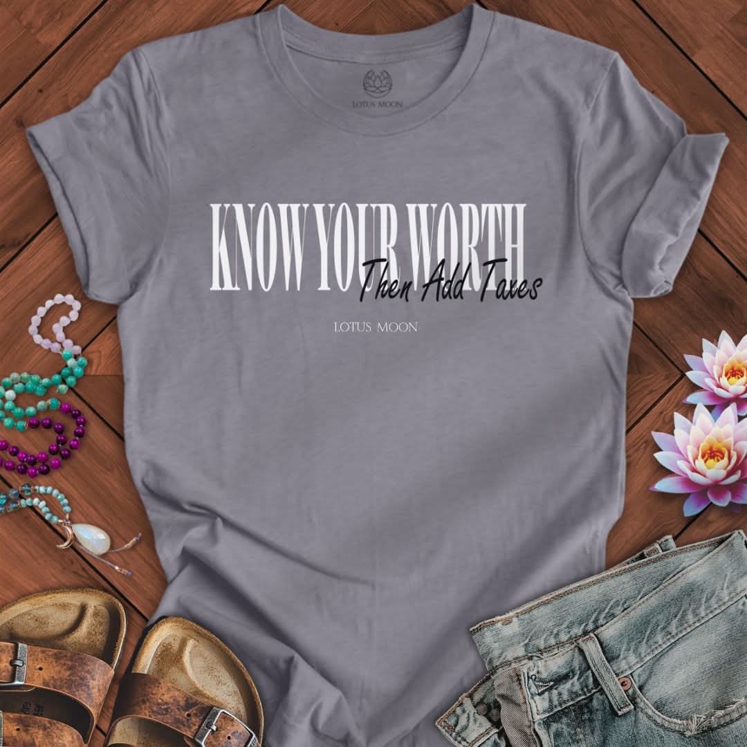 Know Your Worth Tee Heather Storm