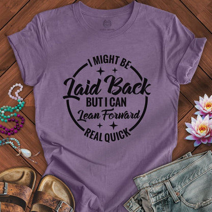 Printify T-Shirt Laid Back Tee Heather Purple / S