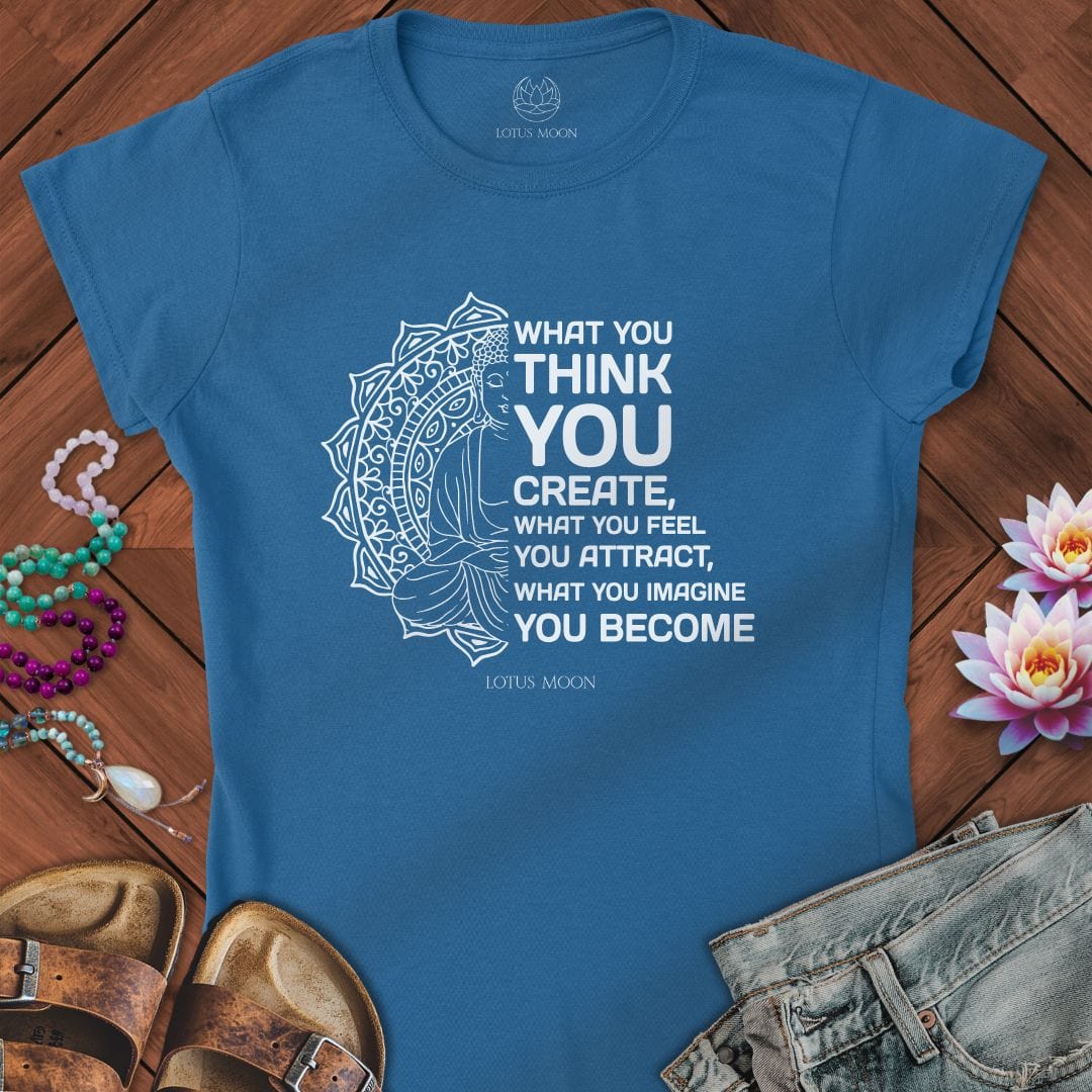 Law of Attraction Fitted Tee Royal