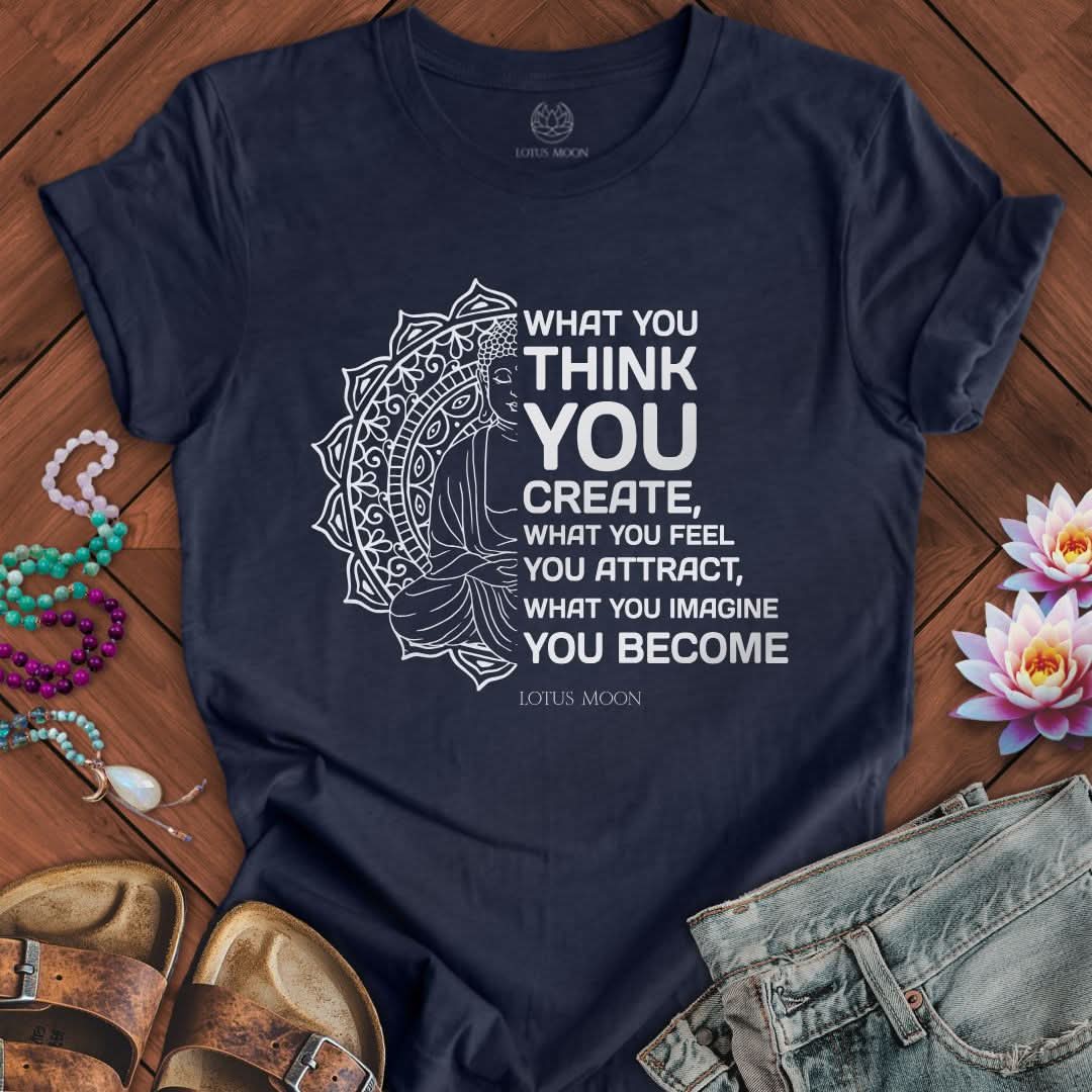 Law of Attraction Tee Heather Midnight Navy