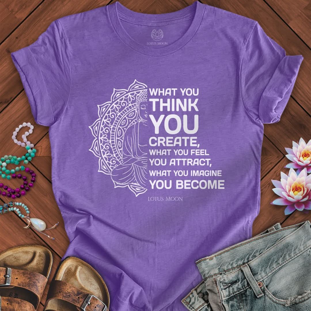 Law of Attraction Tee Heather Team Purple