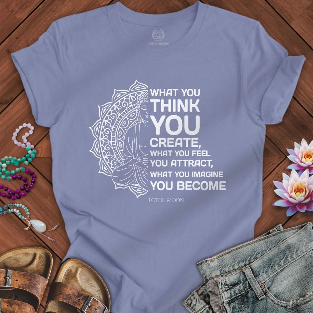 Law of Attraction Tee Lavender Blue