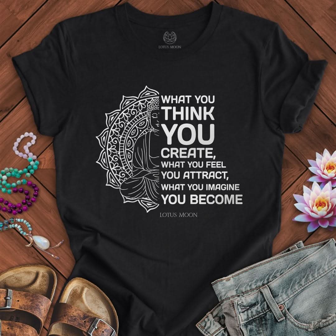 Law of Attraction Tee Solid Black Blend