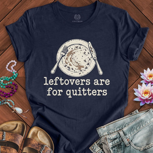 Leftovers For Quitters Tee Heather Midnight Navy