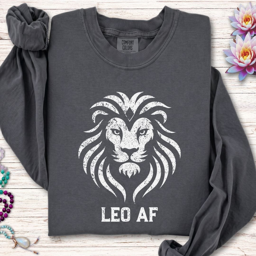 Leo AF Long Sleeve Tee Pepper
