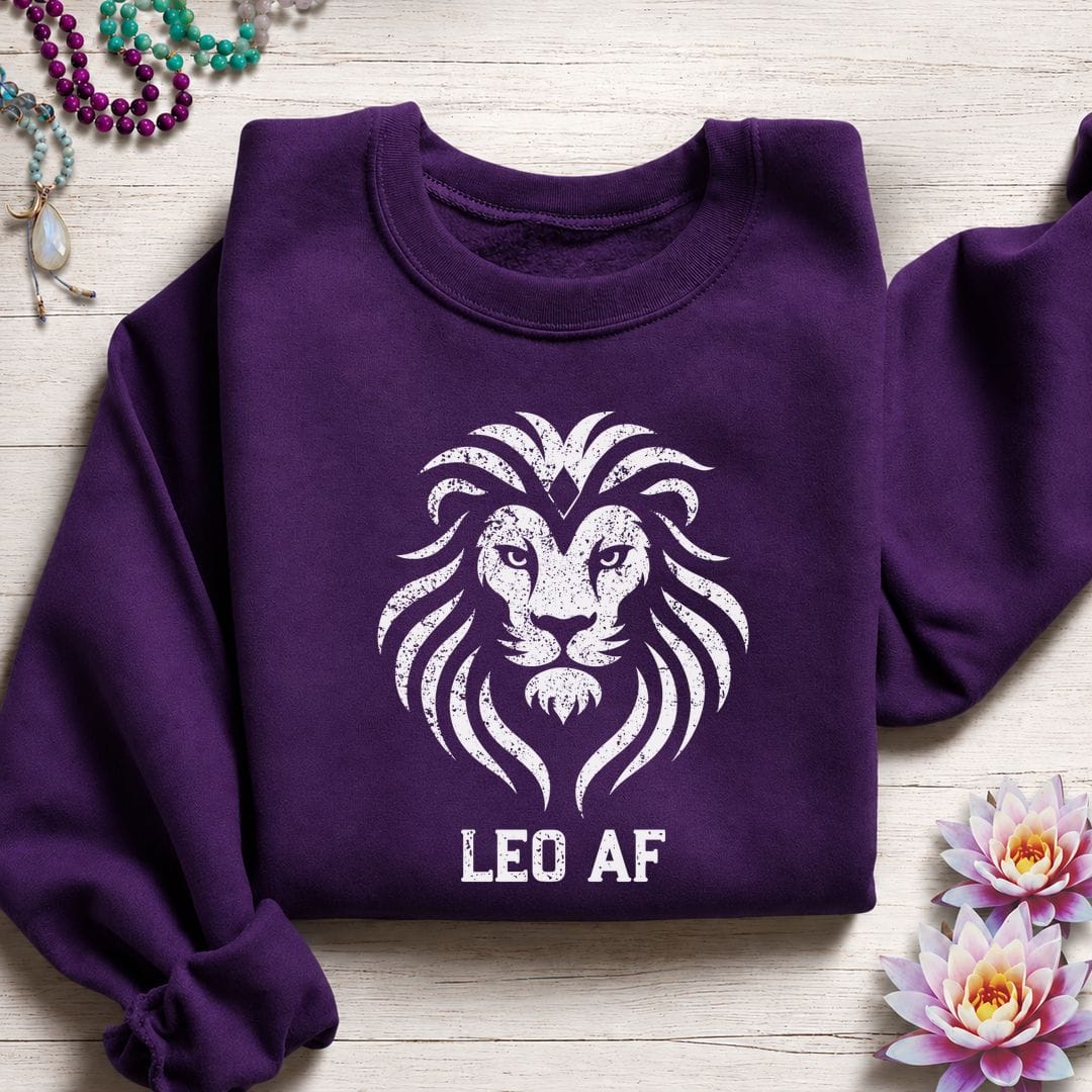 Leo AF Sweatshirt Purple
