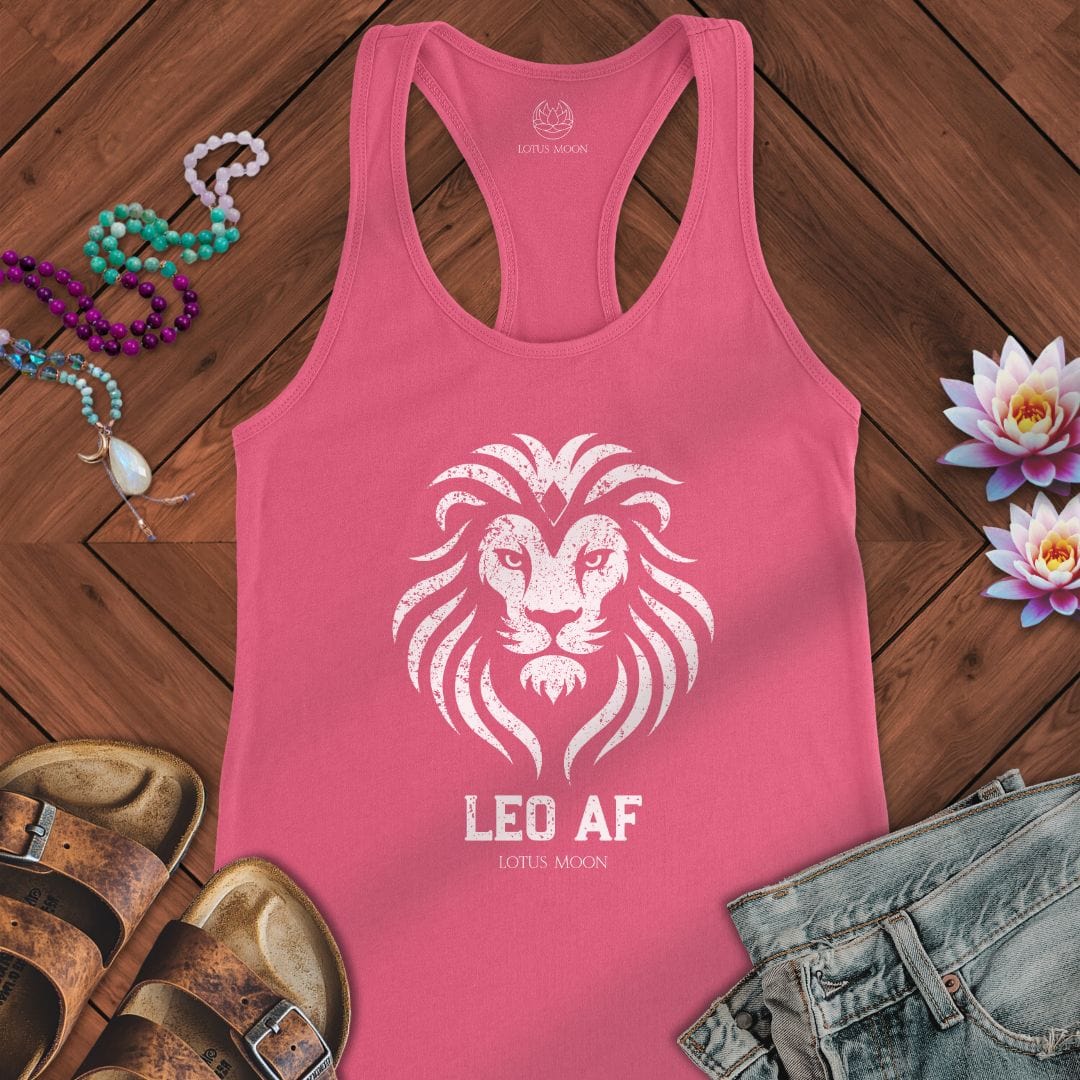 Leo AF Tank Solid Hot Pink