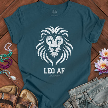 Lotus Moon Co. T-Shirt Leo AF Tee Deep Teal / S