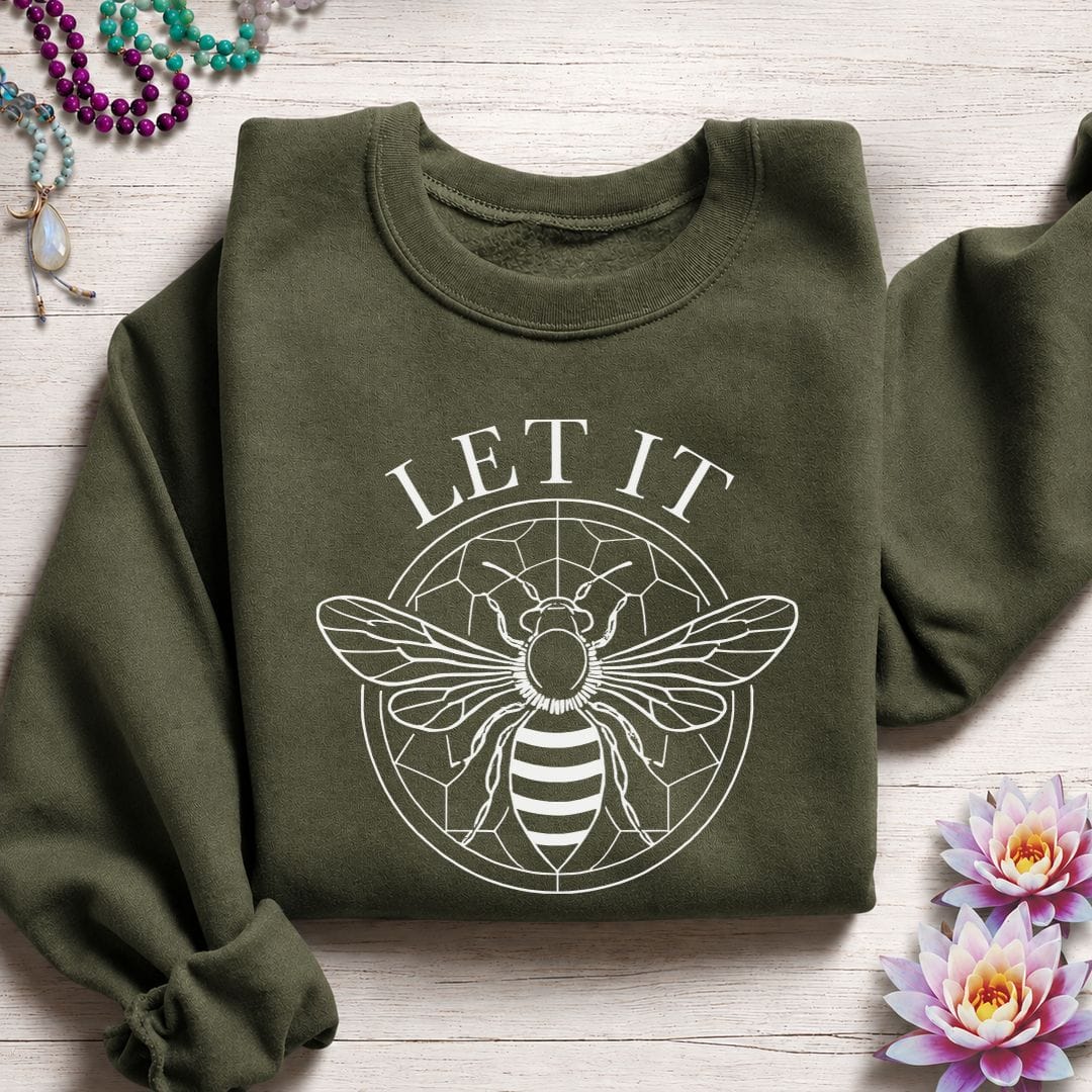 Let It Bee Sweatshirt Military Green