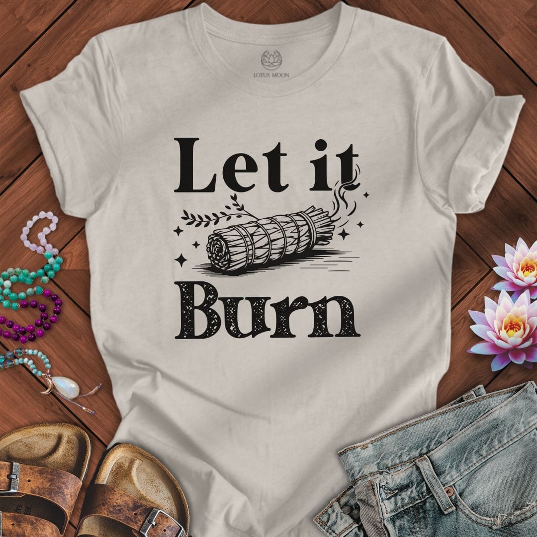 Let It Burn Tee Heather Dust