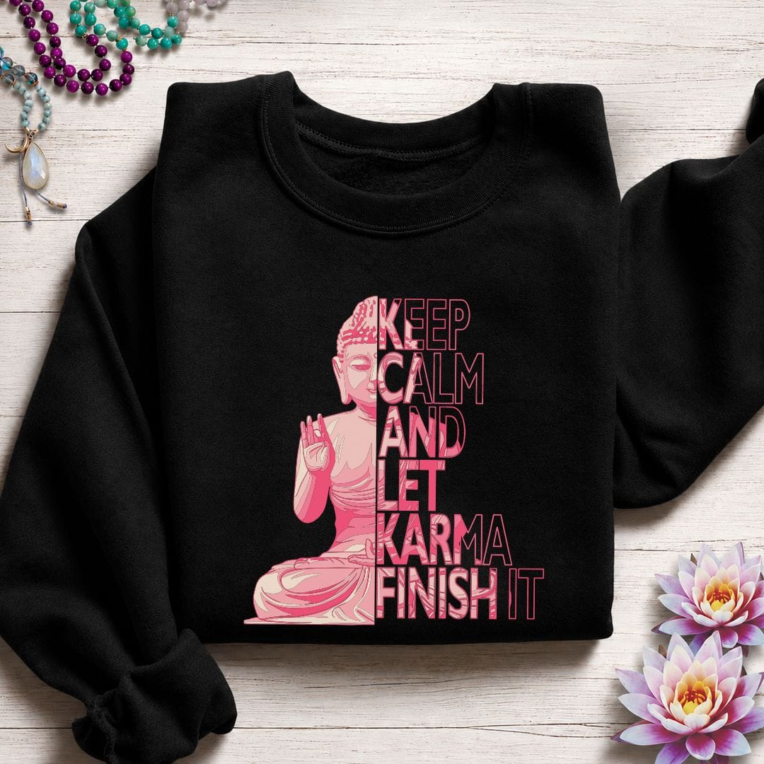 Let Karma Sweatshirt Black