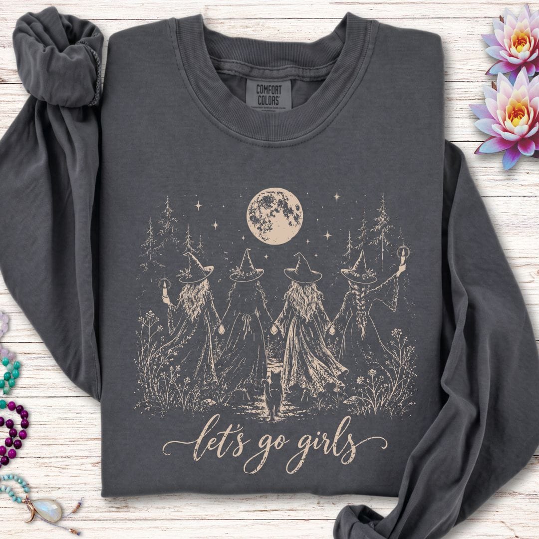 Let's Go Girls Long Sleeve Tee Pepper